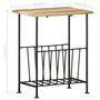 Voir la diapositive 6 : VIDAXL Porte-revues 40x30x50 cm Bois de manguier solide et acier