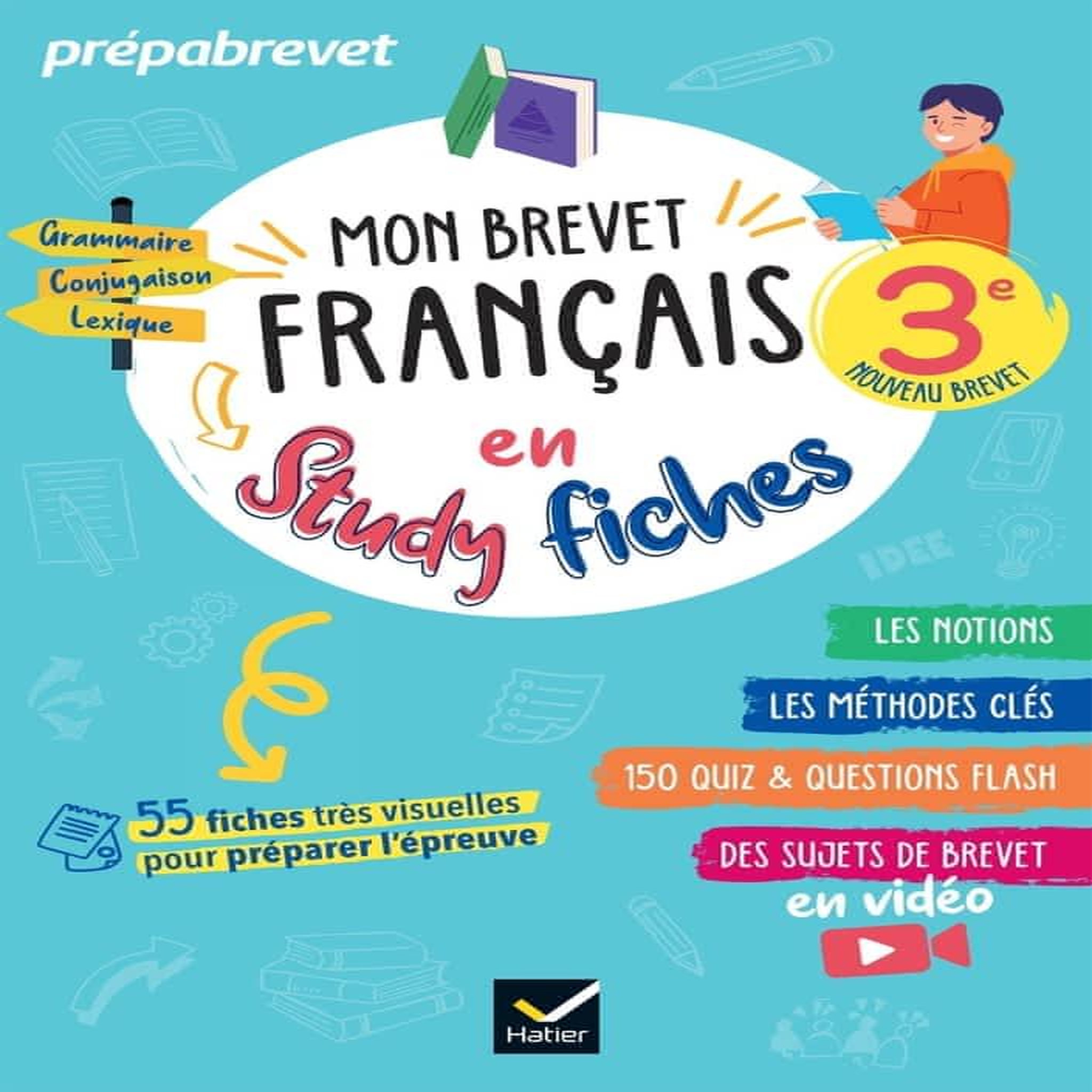 MON BREVET FRANCAIS EN STUDY FICHES 3E, Dauvin Sylvie