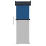 VIDAXL Auvent lateral de balcon 65x250 cm Bleu