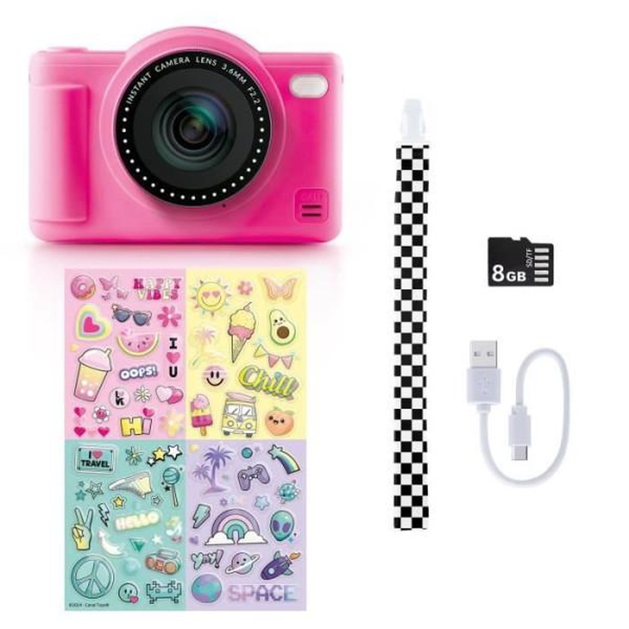 Voir la diapositive 3 : Canal Toys Canal Toys - Photo Creator -Appareil Photo Numérique Pop Couleur Rose- Avec carte SD 8Go incluse - CLK 042