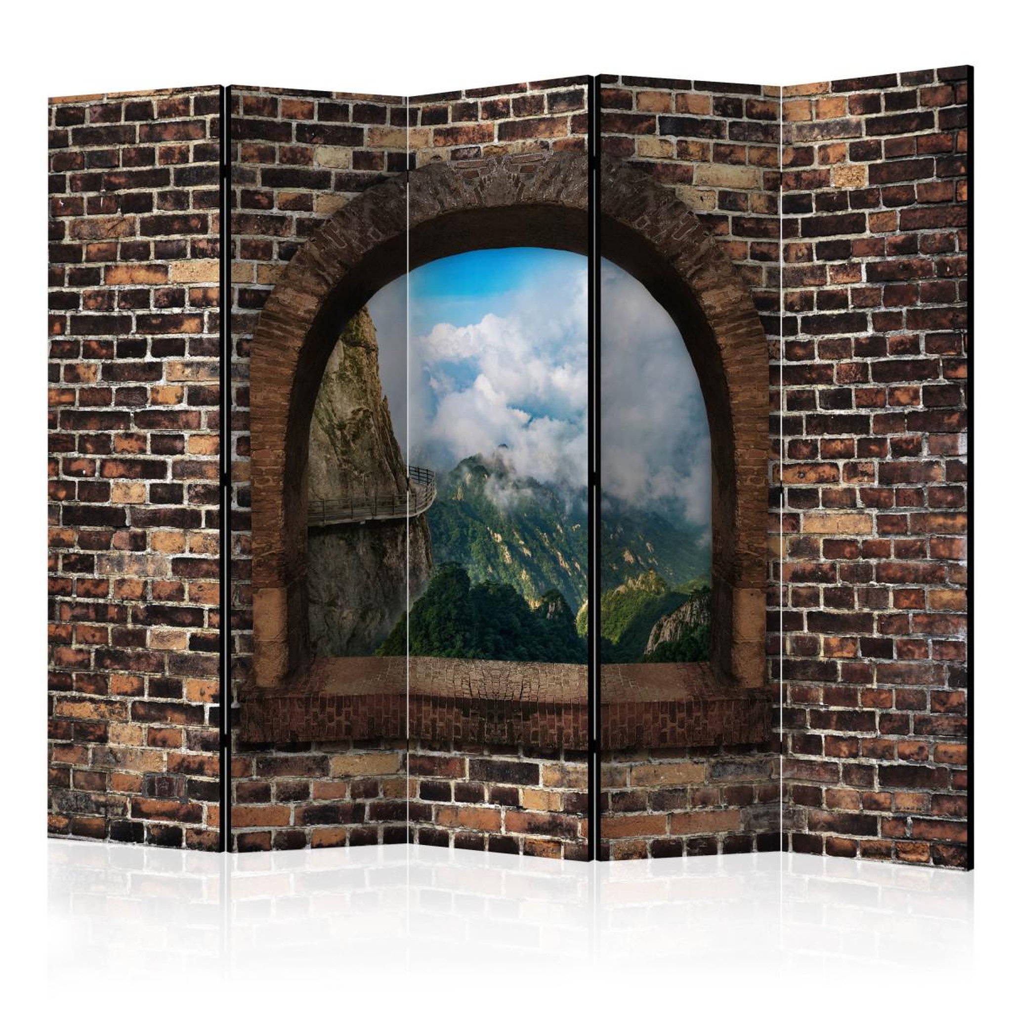 Paris Prix Paravent 5 volets  stony window : mountains  172x225cm