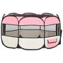 Voir la diapositive 4 : VIDAXL Parc pliable pour chien avec sac de transport Rose 125x125x61cm