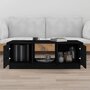 Voir la diapositive 3 : VIDAXL Table basse Noir 100x50x35 cm Bois massif de pin