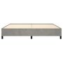 Voir la diapositive 5 : VIDAXL Cadre de lit sans matelas gris clair 200x200 cm velours