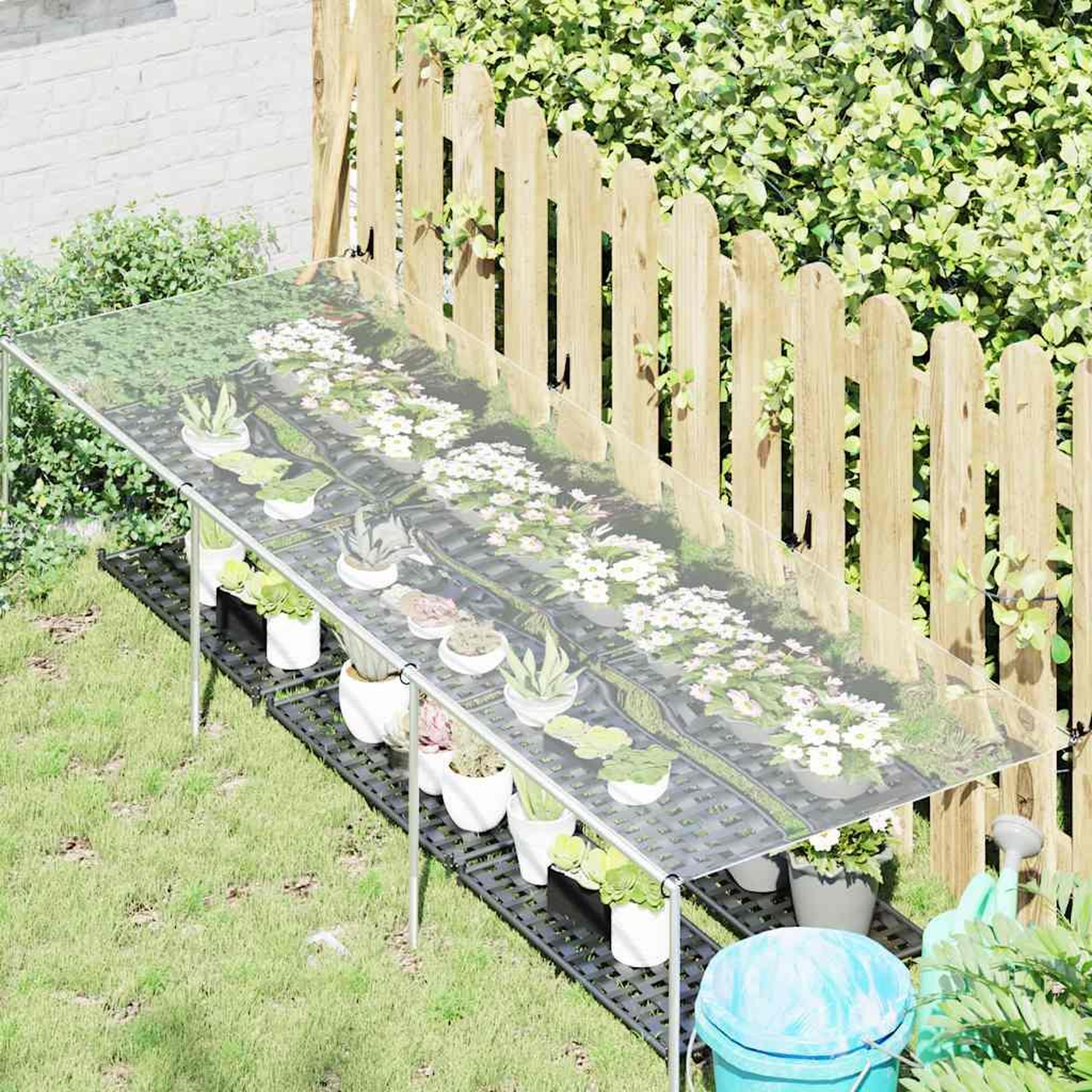 Voir la diapositive 3 : VIDAXL Bache transparente avec œillets 1x3 m PVC