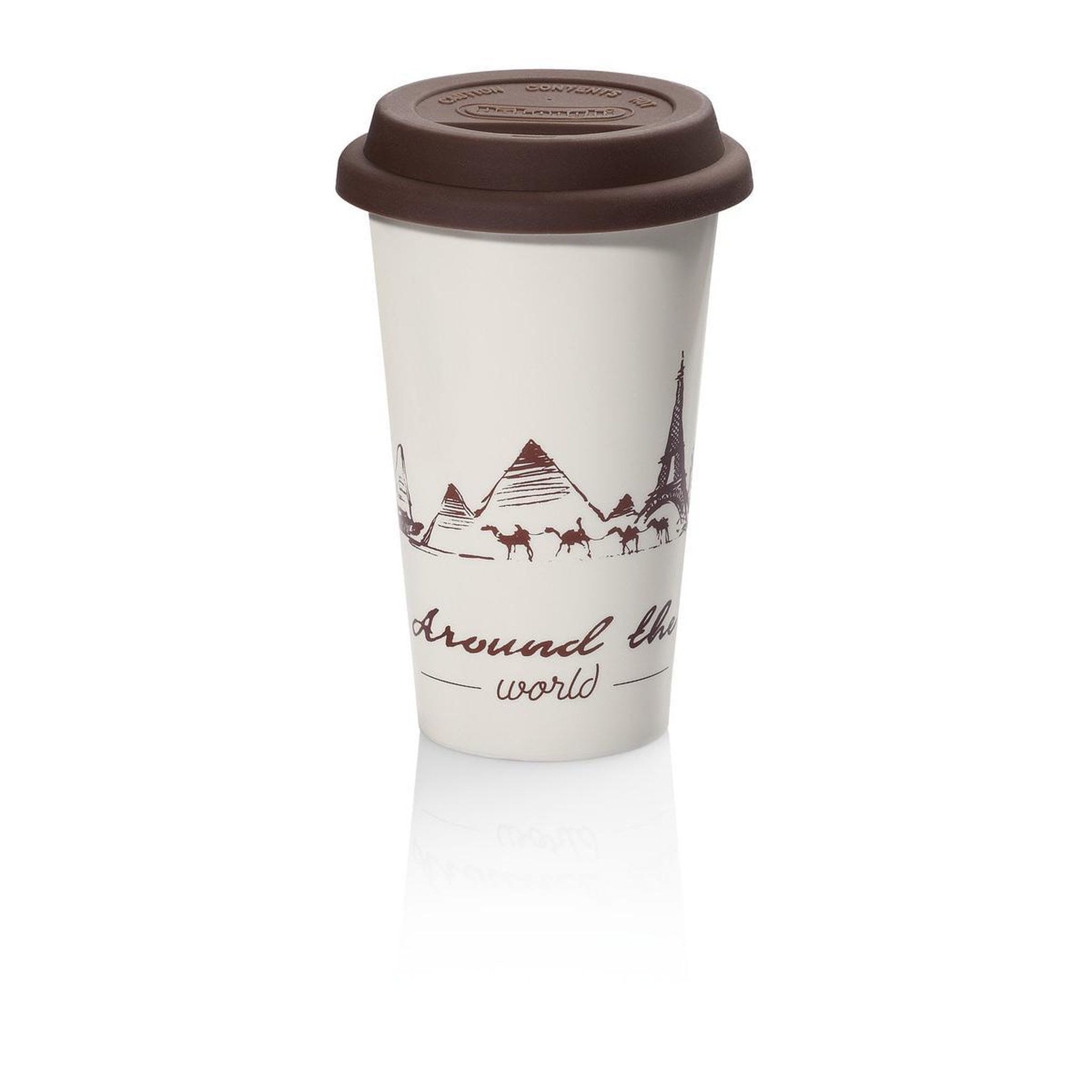 DELONGHI De'Longhi DLSC057 thermos 350 ml Marron, Blanc Vitrocéramique