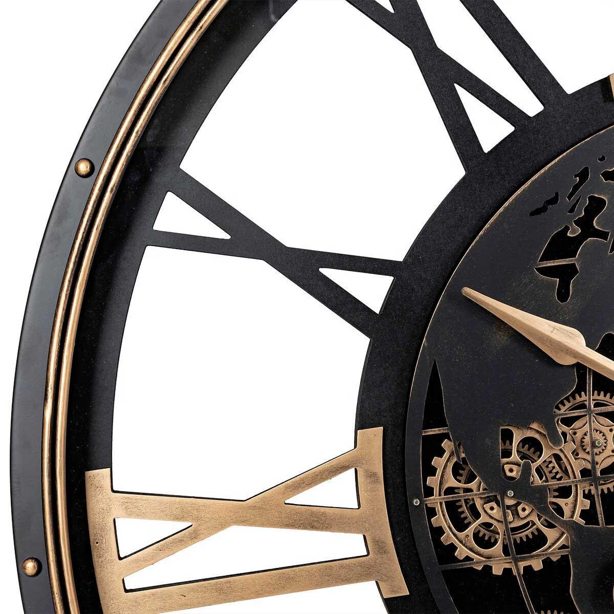 Voir la diapositive 2 : ATMOSPHERA Horloge murale avec mécanisme  clark  110cm noir
