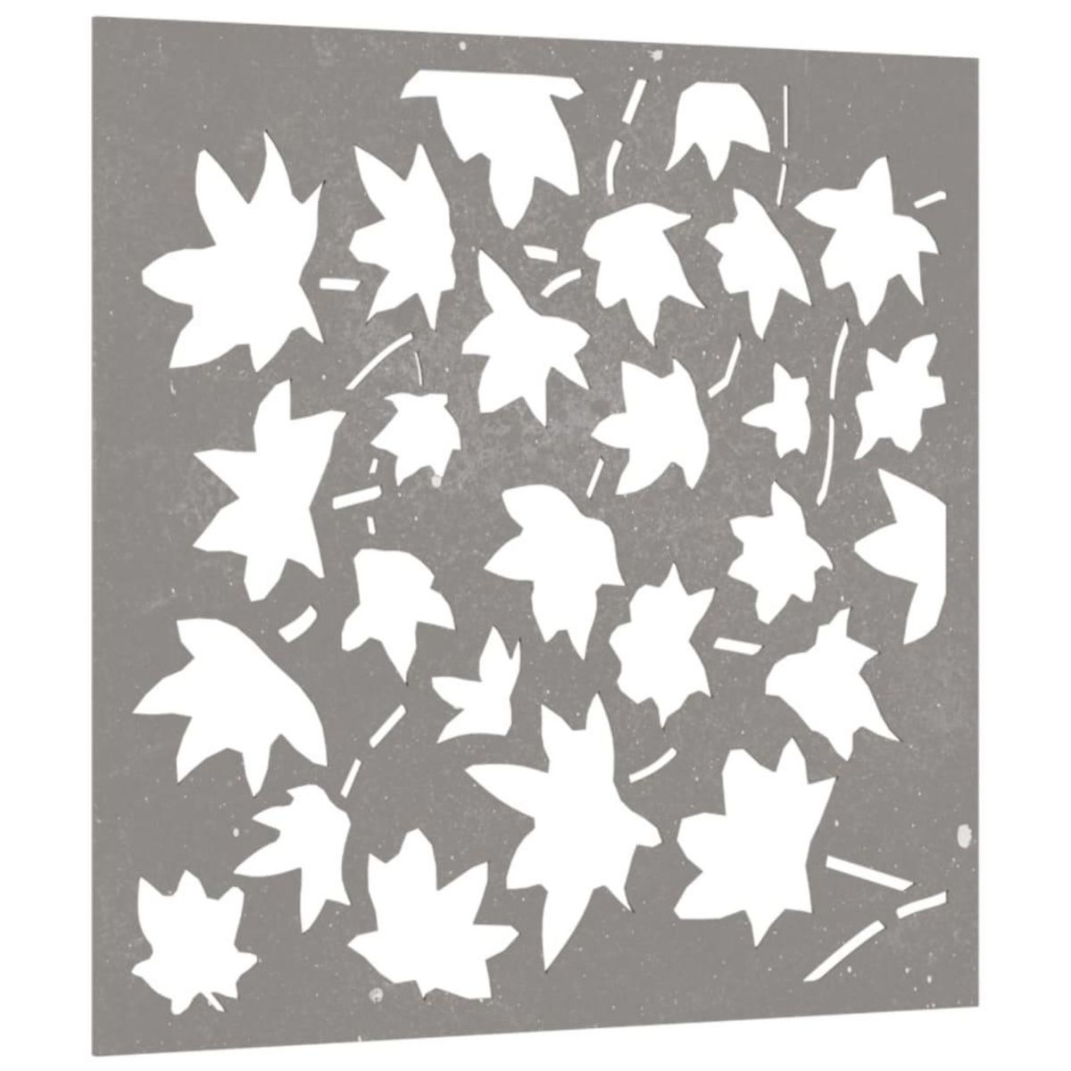 VIDAXL Decoration murale jardin 55x55 cm acier corten design feuille