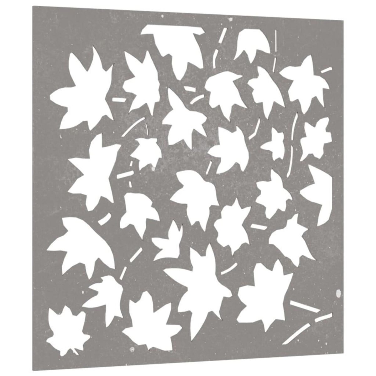 VIDAXL Decoration murale jardin 55x55 cm acier corten design feuille