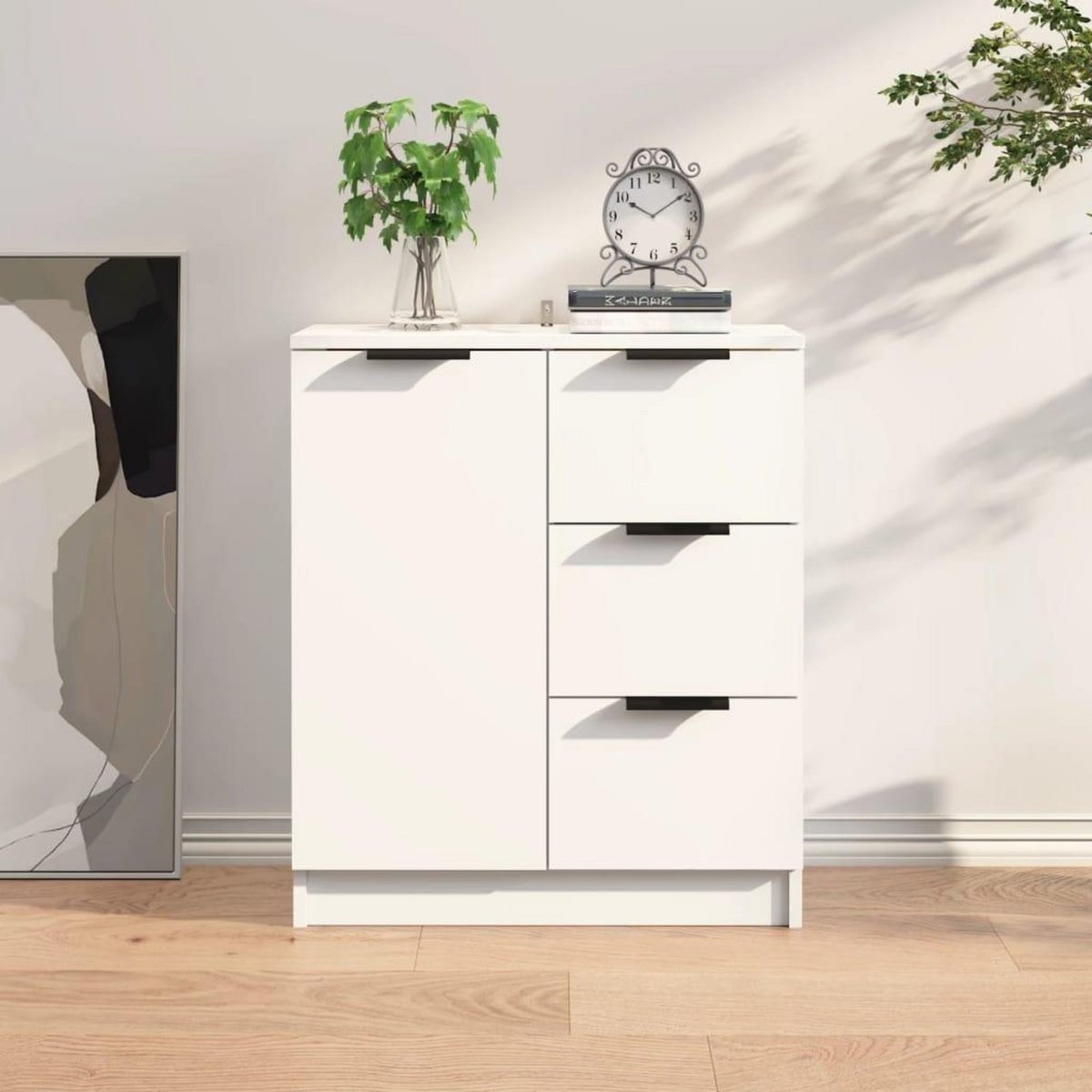 VIDAXL Buffet Blanc 60x30x70 cm Bois d'ingenierie