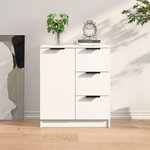 VIDAXL Buffet Blanc 60x30x70 cm Bois d'ingenierie