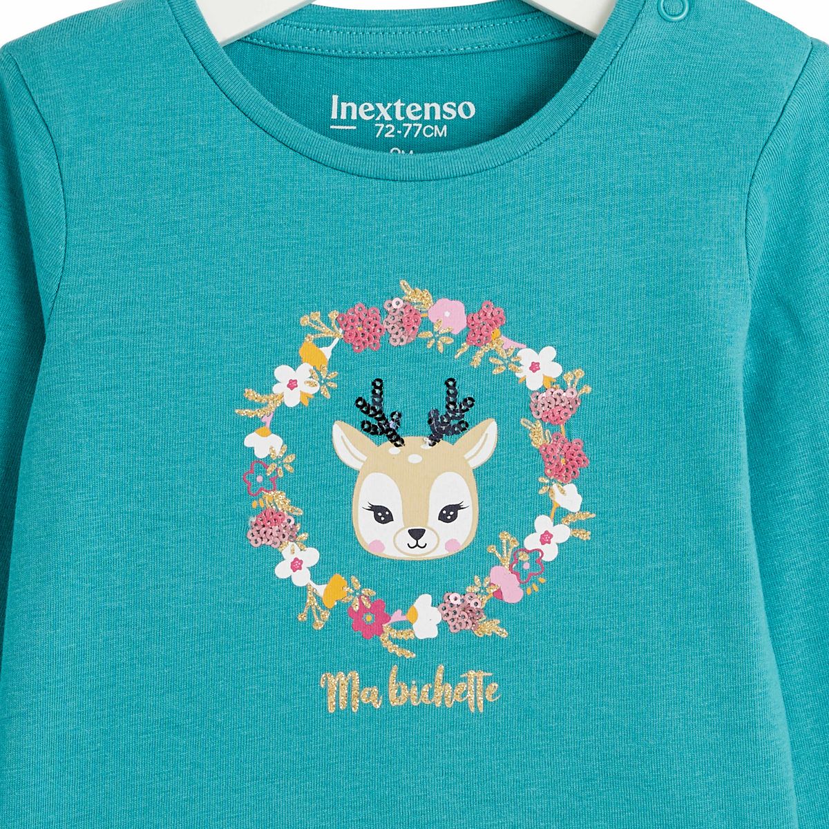 INEXTENSO T-shirt manches longues bichette bébé fille
