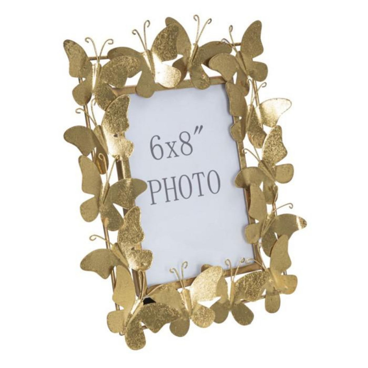 Paris Prix Cadre Photo Déco en Métal  Papillons  15x20cm Or