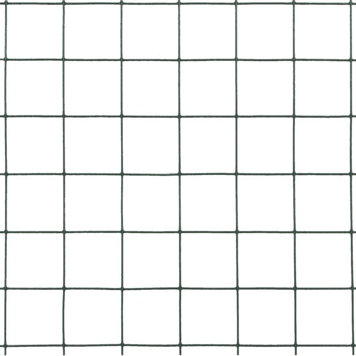 VIDAXL Grillage Acier avec revetement en PVC 10x0,5 m Vert