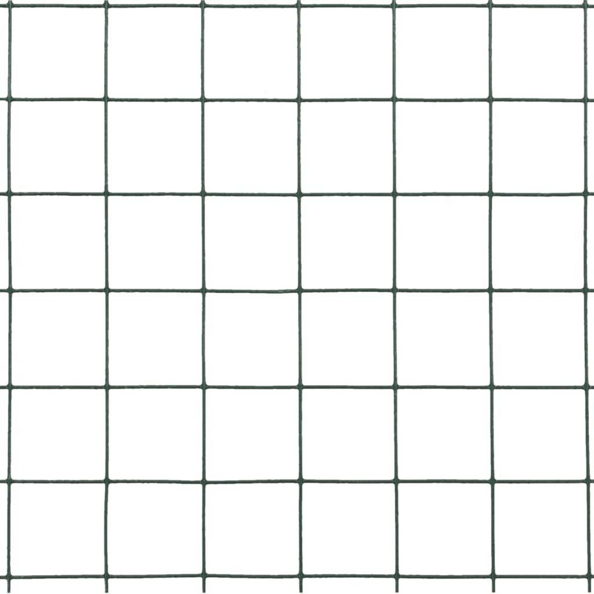 VIDAXL Grillage Acier avec revetement en PVC 10x0,5 m Vert