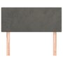 Voir la diapositive 3 : VIDAXL Tete de lit Gris fonce 80x5x78/88 cm Velours