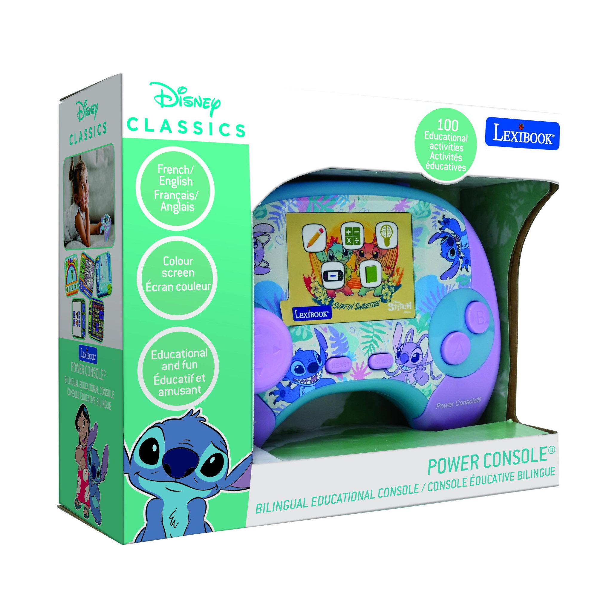 Lexibook Console de jeux Bilingue Stitch (FR/EN)