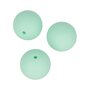 Artemio 3 perles silicone rondes - 15 mm - vert d'eau