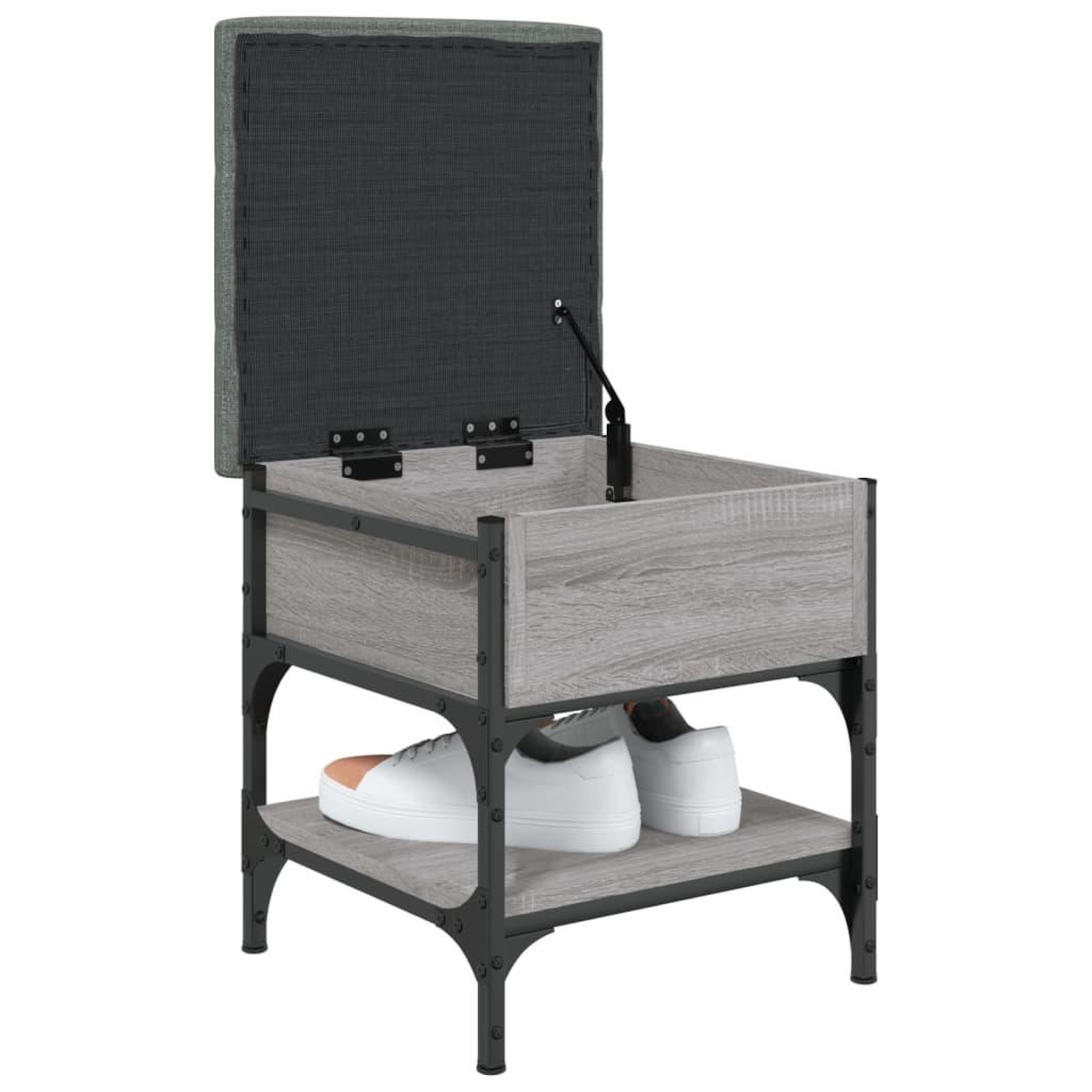 Voir la diapositive 4 : VIDAXL Banc a chaussures sonoma gris 42x42x45 cm bois d'ingenierie