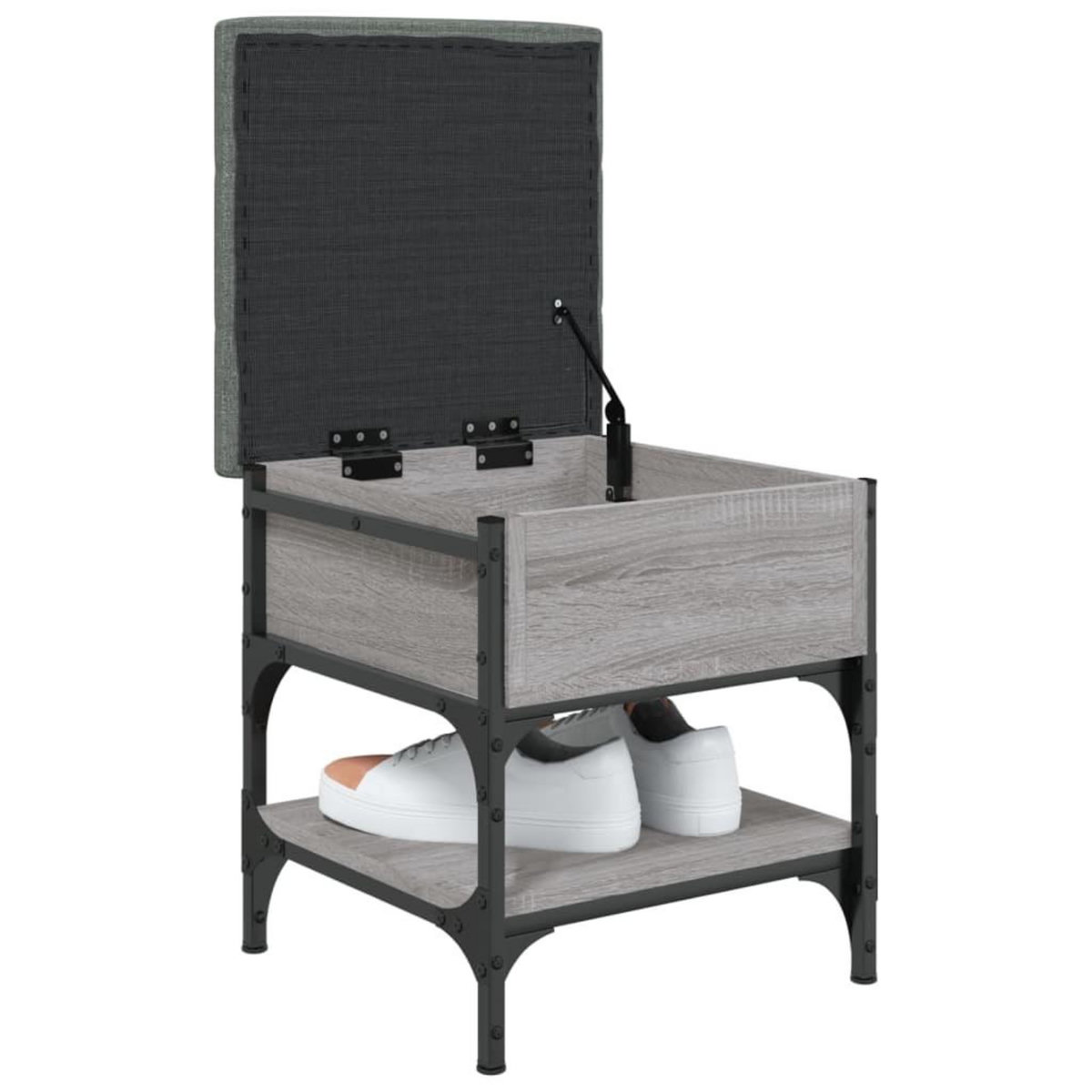 VIDAXL Banc a chaussures sonoma gris 42x42x45 cm bois d'ingenierie