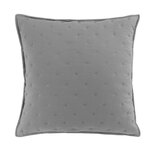 Paris Prix Housse de Coussin  Mellow  40x40cm Gris & Blanc