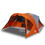 Voir la diapositive 4 : VIDAXL Tente de cabine familiale 6 personnes gris orange impermeable