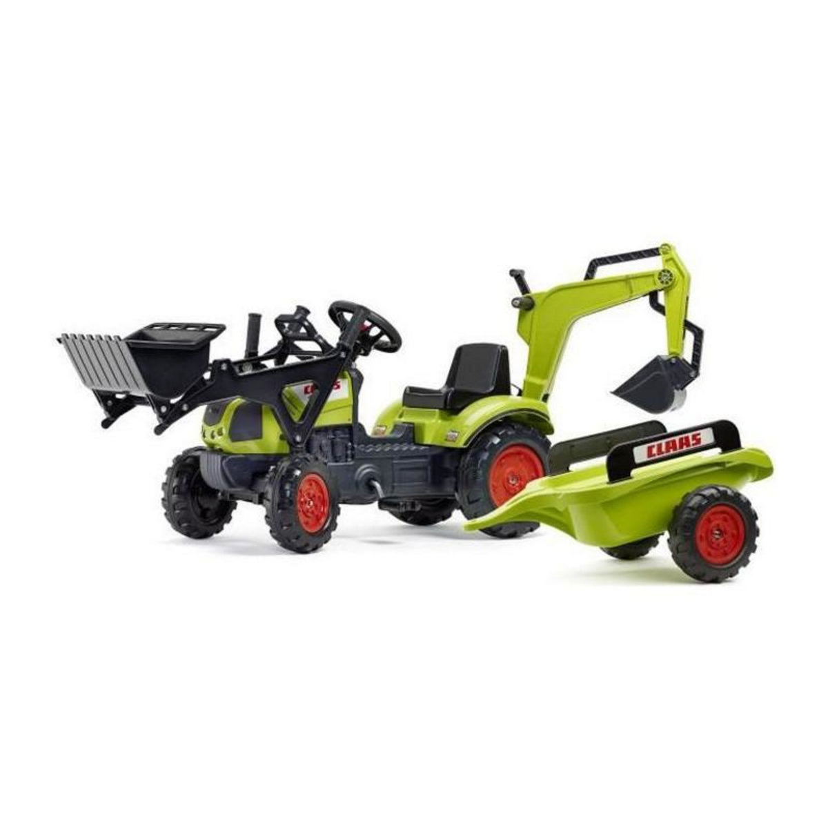 FALK CLAAS Tractopelle a pedales Arion 410 avec excavatrice