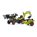 FALK CLAAS Tractopelle a pedales Arion 410 avec excavatrice