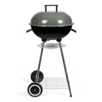 AAAAA Barbecue a charbon - LIVOO - DOC172K - ø41 cm - Grille en acier chromé - Hauteur 69,5 cm - Poignées - 2 roues crantées