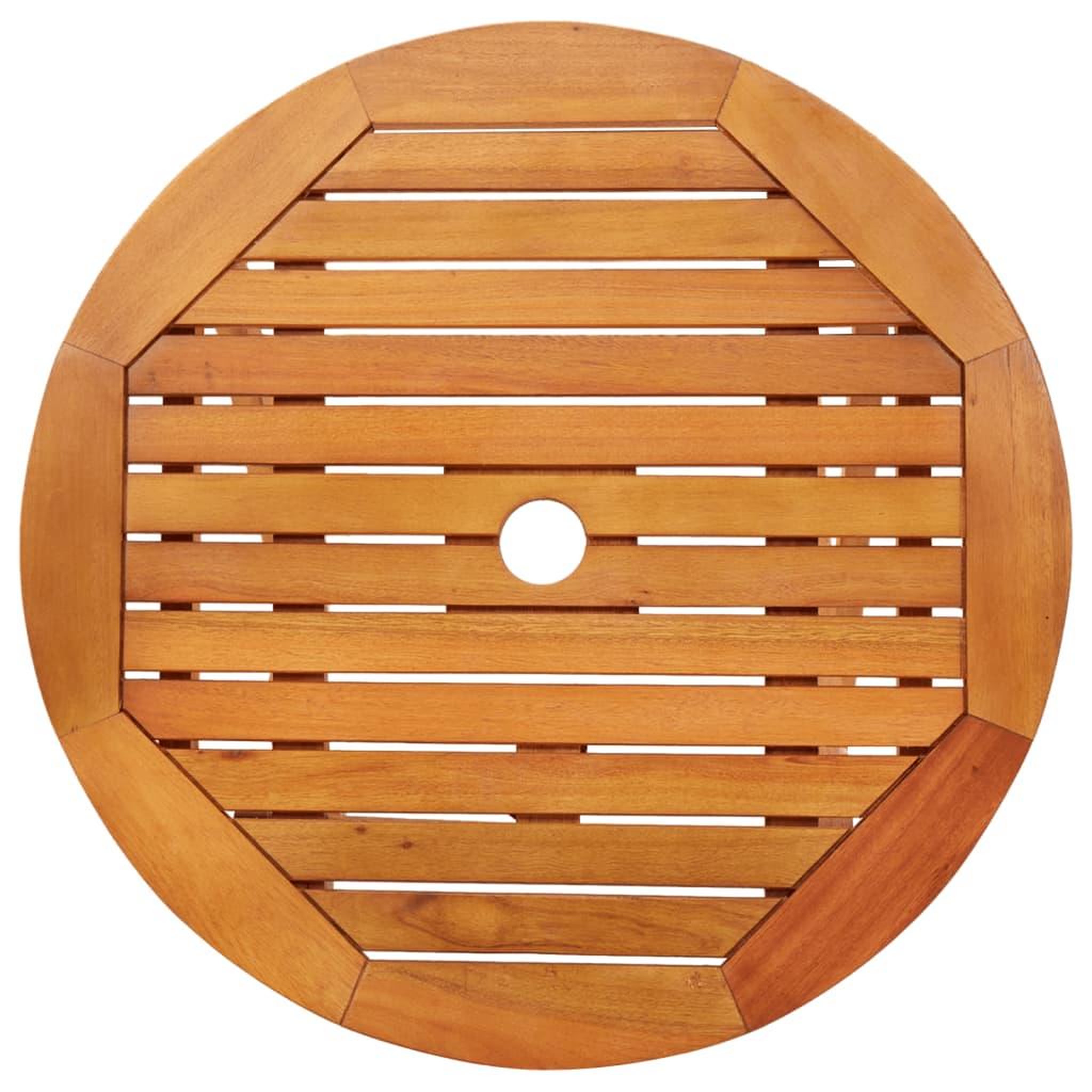 Voir la diapositive 4 : VIDAXL Table de jardin pliable Ø60x75 cm Bois d'eucalyptus solide