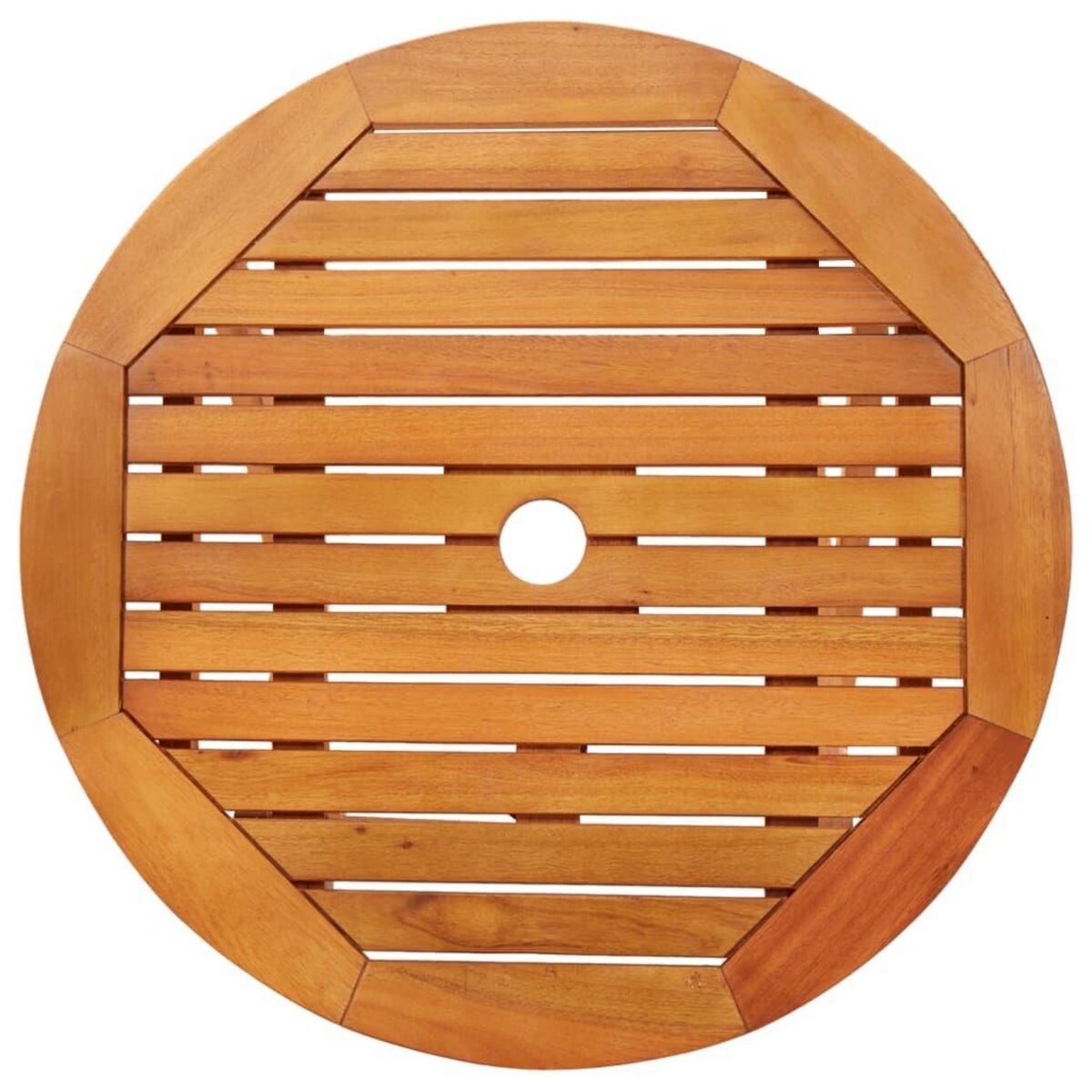 VIDAXL Table de jardin pliable Ø60x75 cm Bois d'eucalyptus solide