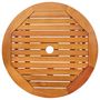 Voir la diapositive 4 : VIDAXL Table de jardin pliable Ø60x75 cm Bois d'eucalyptus solide