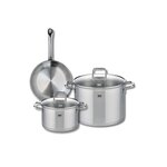 ELO Ensemble de 1 Poêle de cuisson 24 cm et 2 faitouts 20 et 26 cm Elo Profi Citrin