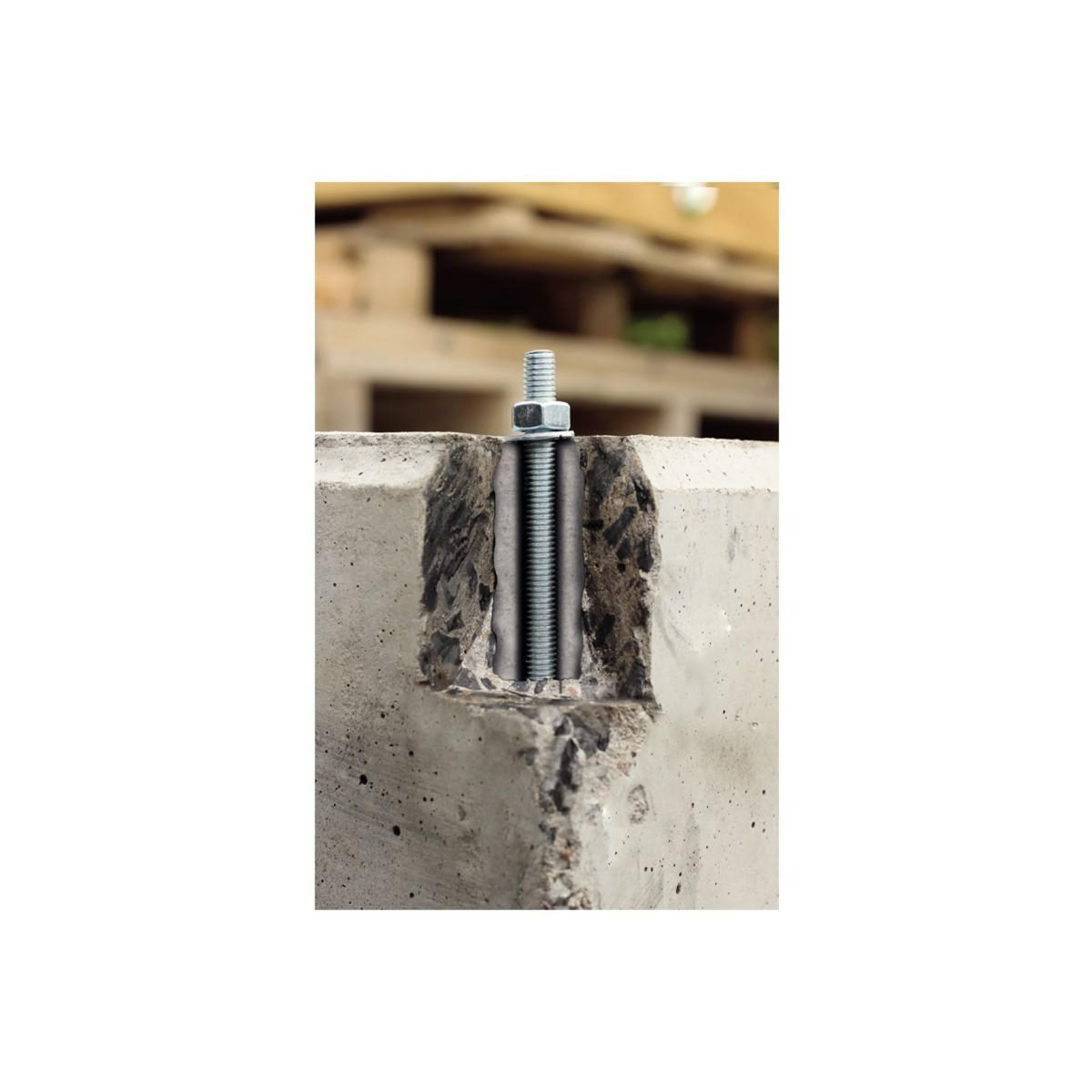 SCELL-IT Kit de Scellement chimique Tiges INOX M8 Garanties à vie Jsqu'à 500Kg résistance SCELL-IT