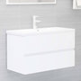 Voir la diapositive 5 : VIDAXL Meubles de salle de bain blanc bois d'ingenierie
