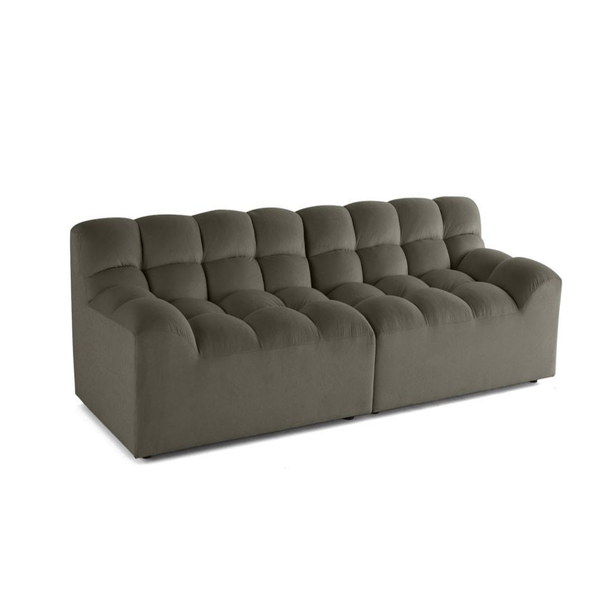 Voir la diapositive 5 : LISA DESIGN Napoli - canapé droit 4 places - en velours