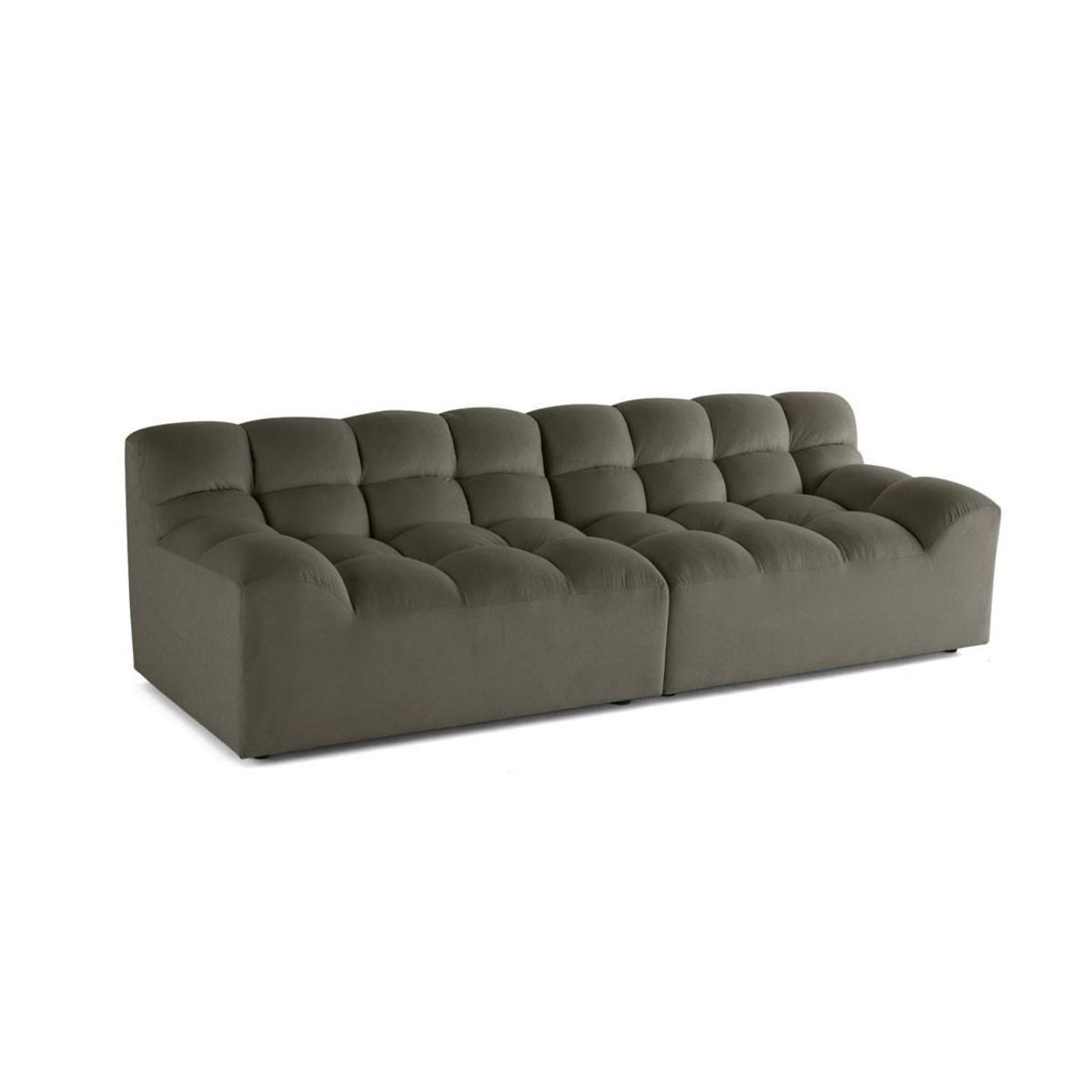 LISA DESIGN Napoli - canapé droit 4 places - en velours