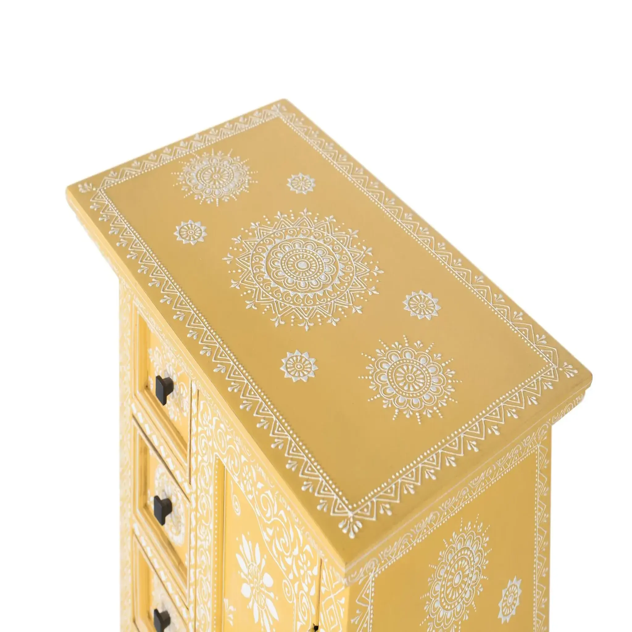 Voir la diapositive 3 : GINER Y COLOMER SL Meuble d'appoint en bois de manguier 58 cm style vintage décoratif