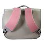 Voir la diapositive 4 : Bagtrotter Cartable Scolaire Primaire 38cm Lili Lou gris et rose  2 Compartiments - Bagtrotter