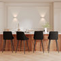 Voir la diapositive 6 : Rendez vous déco Lot de 2 chaises de bar 78 cm en velours noir-Aristote