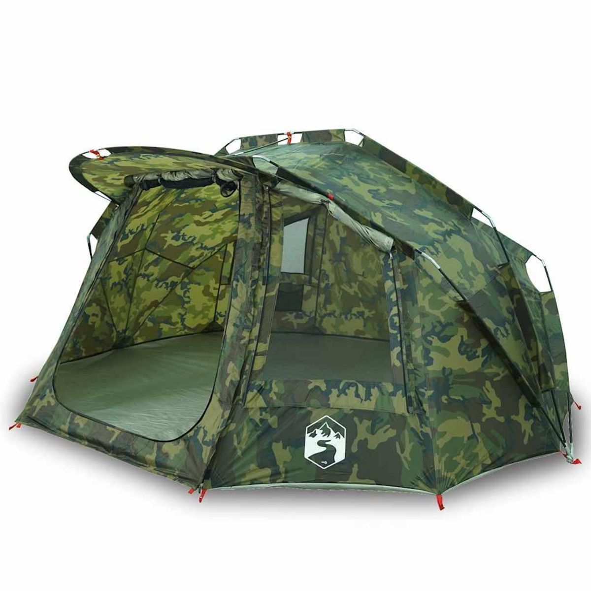 VIDAXL Tente de peche 5 personnes camouflage impermeable