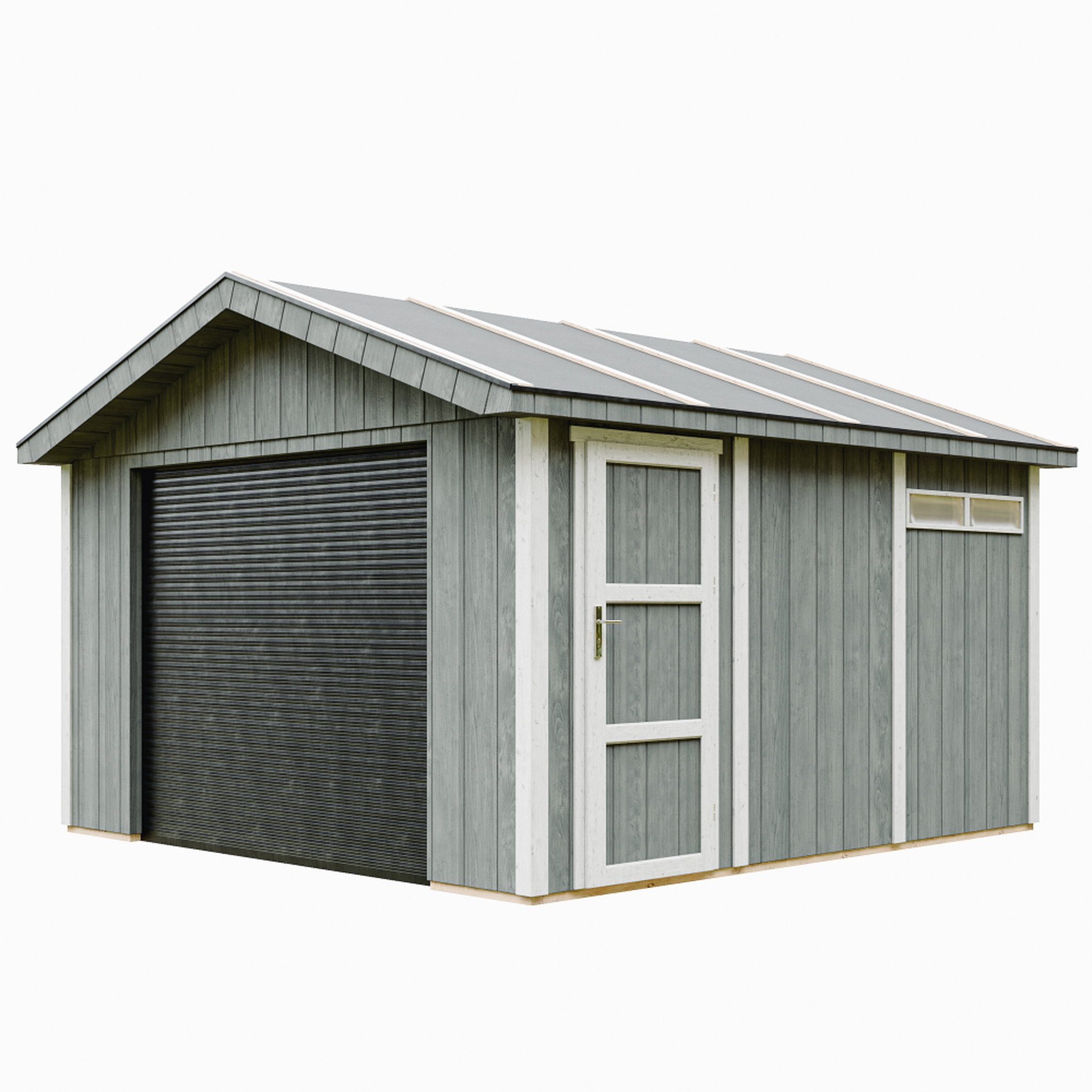 Voir la diapositive 1 : TIMBELA Garage qualité premium 13 m² construction en panneaux lp smartside - abri de jardin m990b