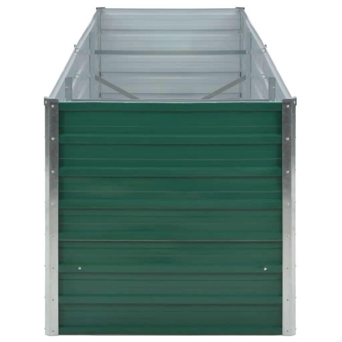 VIDAXL Lit sureleve de jardin Acier galvanise 240x80x77 cm Vert