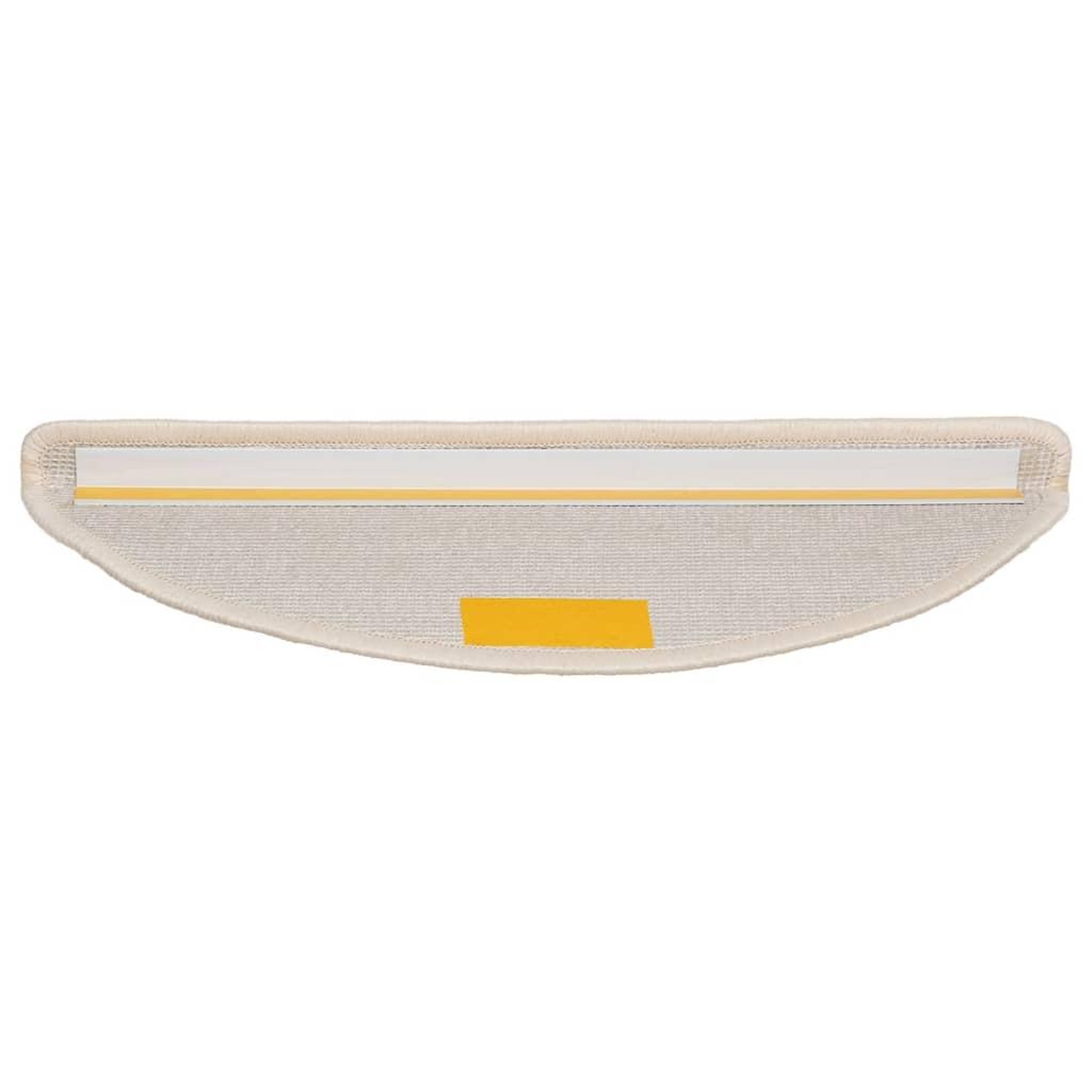 Voir la diapositive 5 : VIDAXL Tapis d'escalier 15 pcs blanc 56x17x3 cm