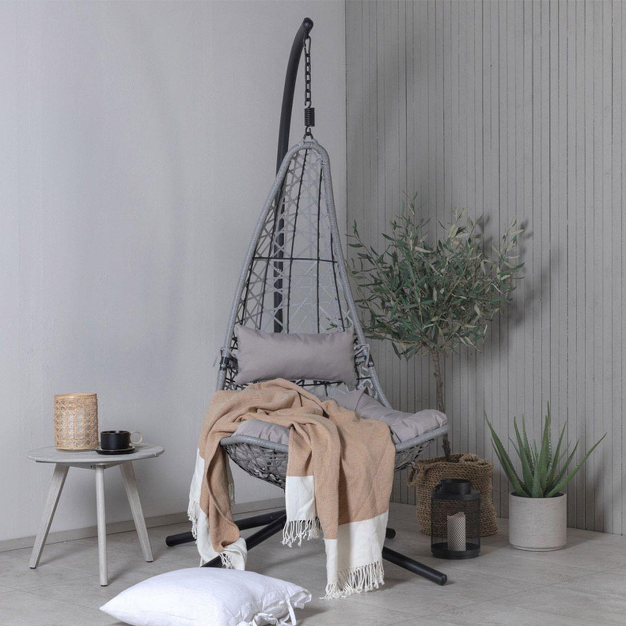 Voir la diapositive 6 : Paris Prix Chaise suspendue  edinburgh  205cm gris