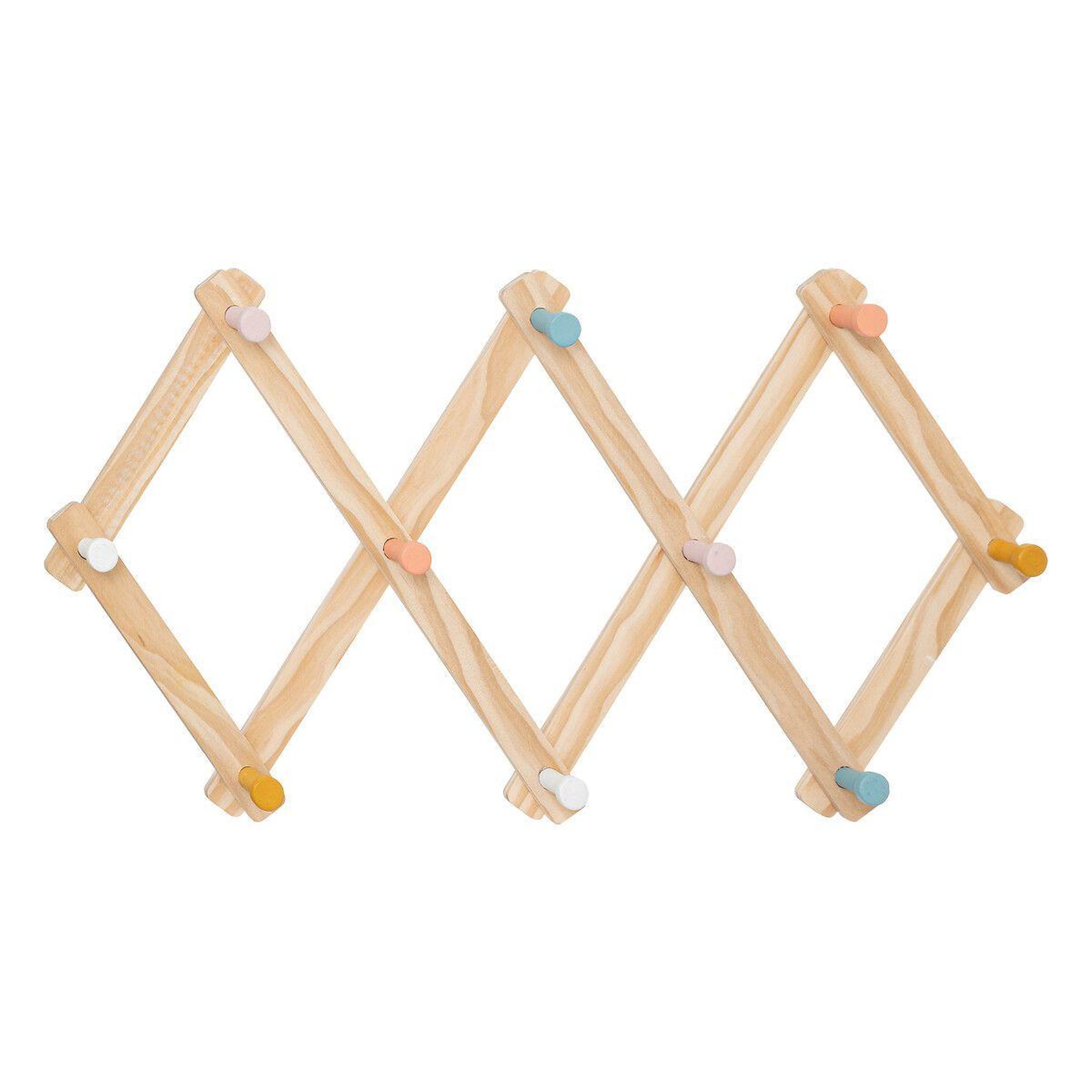 Atmosphera Kids Patère enfant 10 crochets  accord  50cm beige