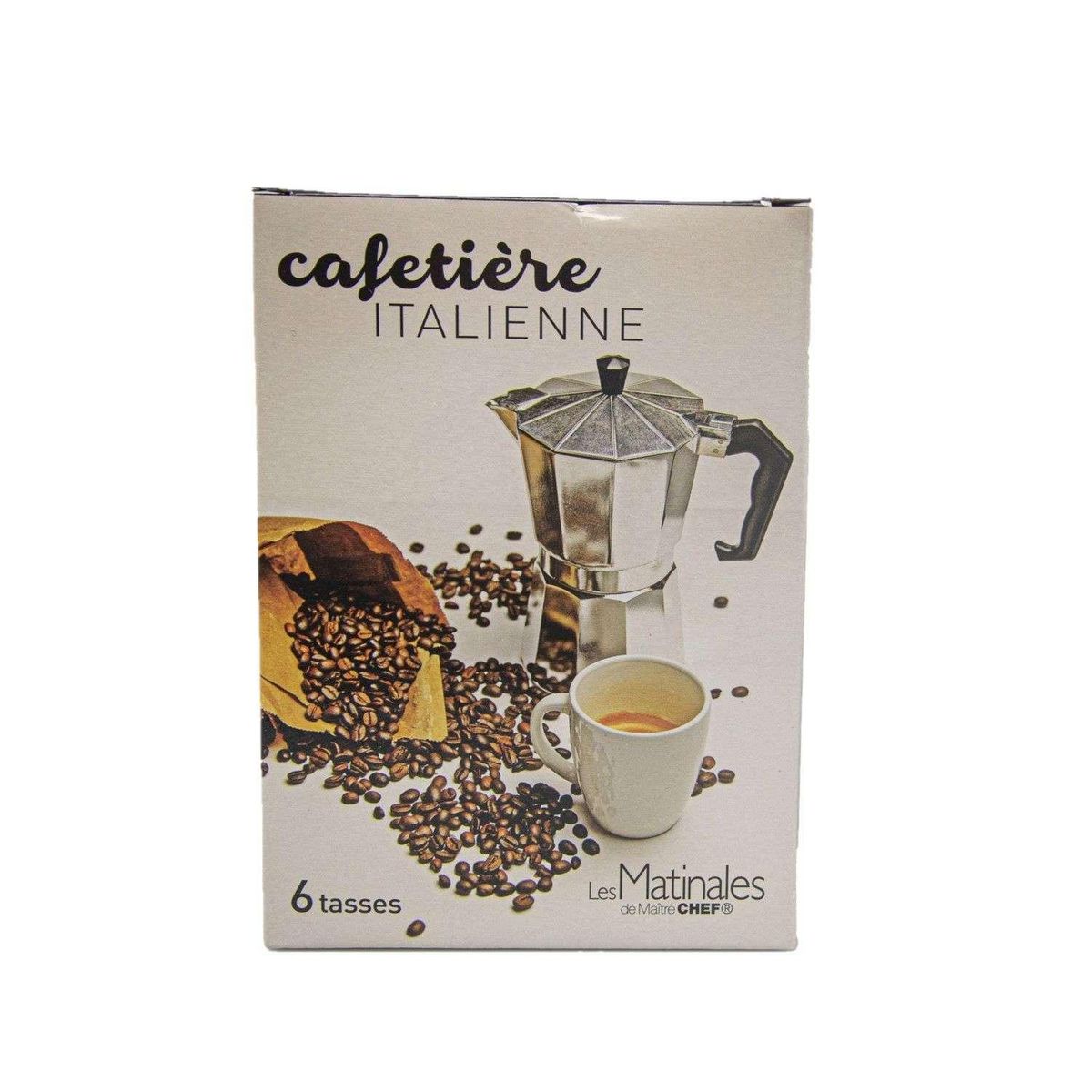 TOILINUX Cafetière italienne 6 tasses aluminium