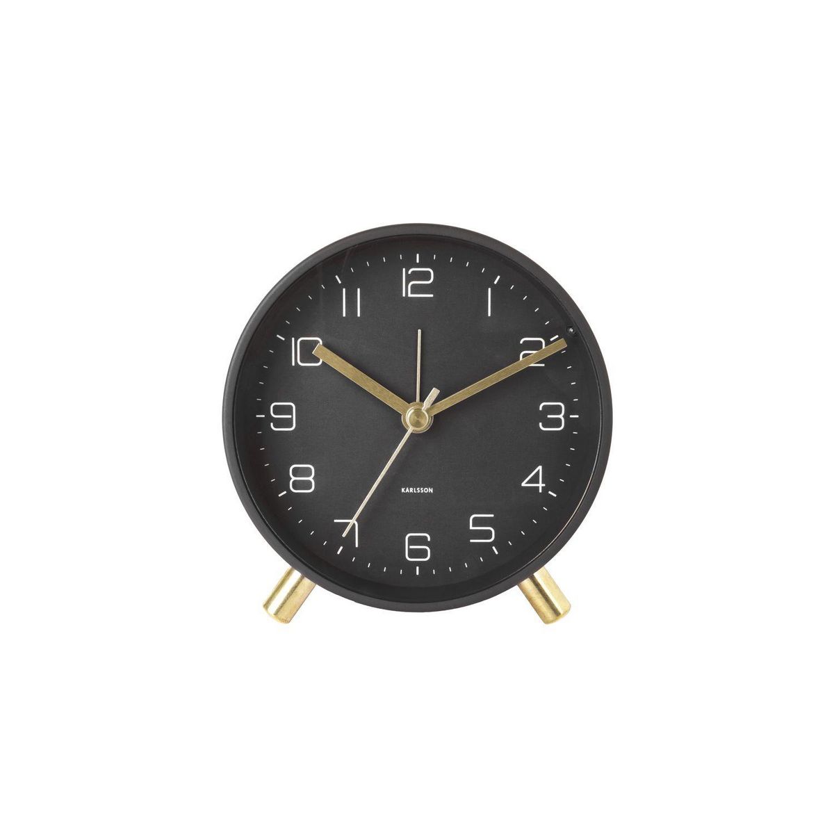 Karlsson Horloge réveil en métal Lofty - Diam. 11 cm