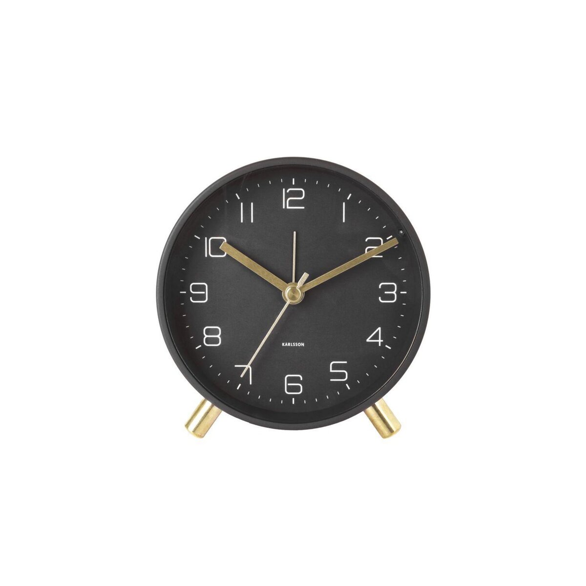 Karlsson Horloge réveil en métal Lofty - Diam. 11 cm