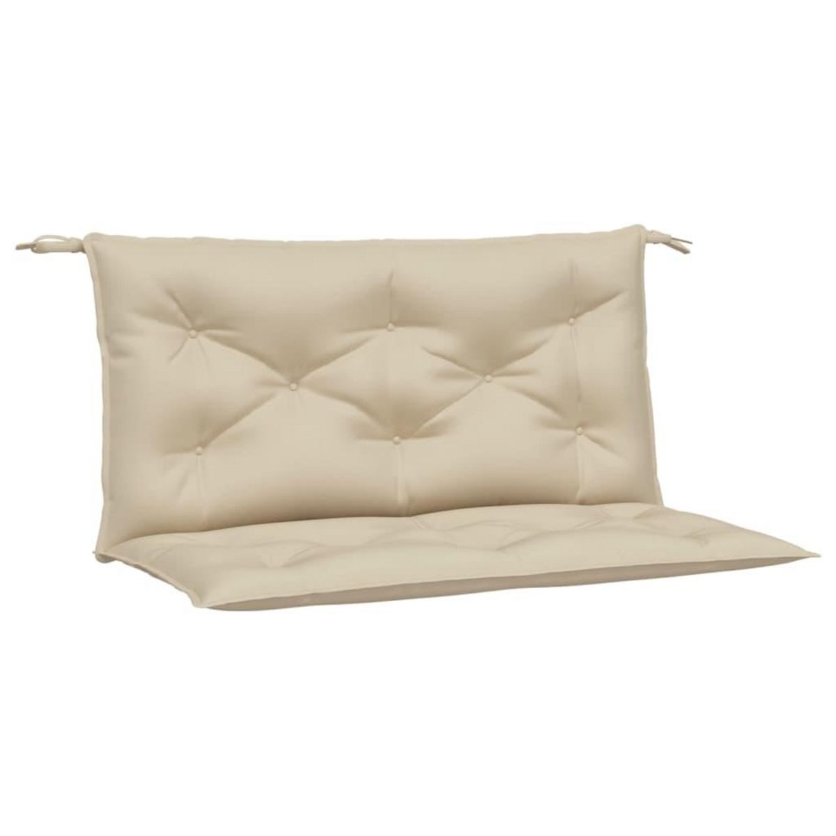 VIDAXL Coussins de banc jardin lot de 2 beige 100x50x7 cm tissu Oxford